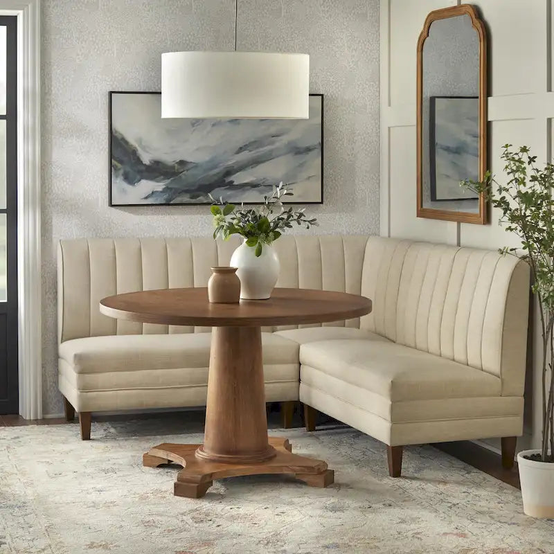 Lifestorey Kerrington Channel Back Upholstered Bench