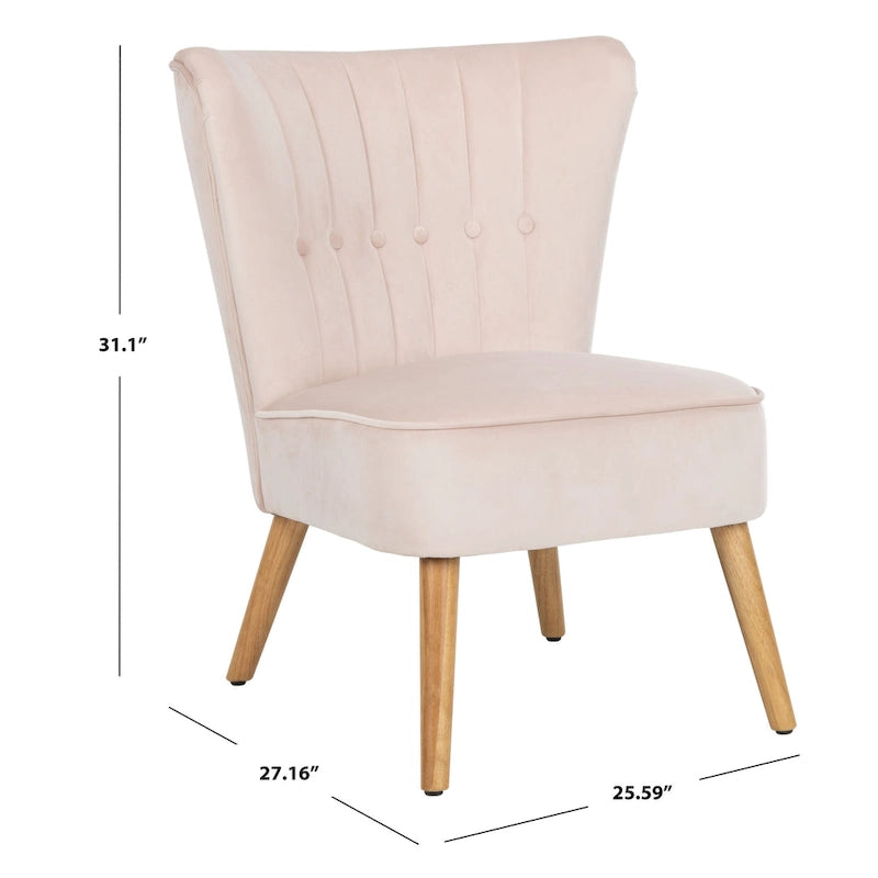 SAFAVIEH Adela Mid-Century Accent Chair - 25.6 x 27.2 x 31.1 - 26Wx27Dx31H