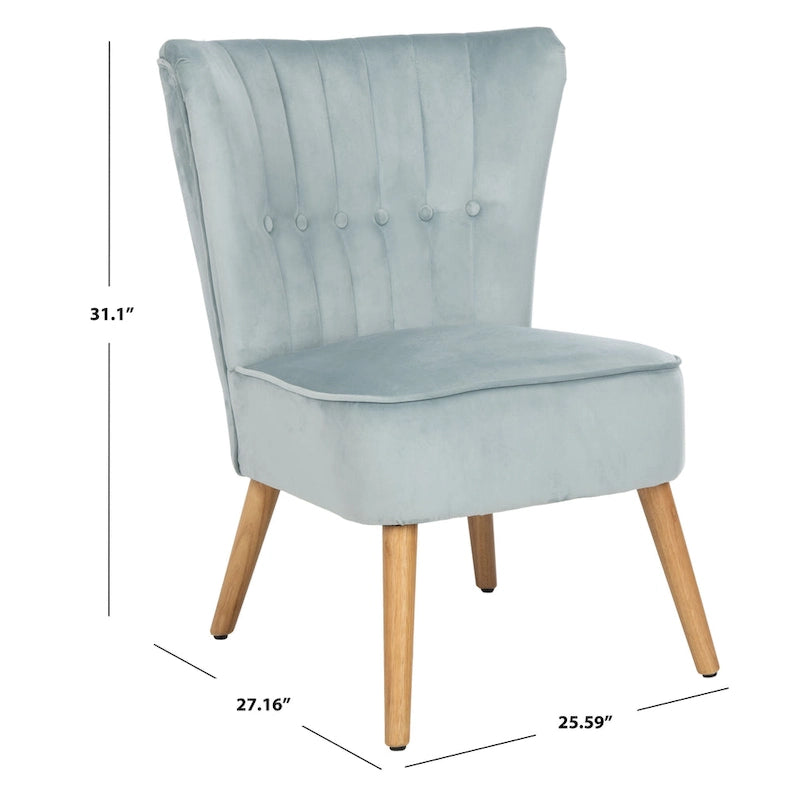 SAFAVIEH Adela Mid-Century Accent Chair - 25.6 x 27.2 x 31.1 - 26Wx27Dx31H