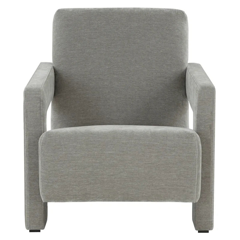 SAFAVIEH Couture Joffrette Modern Velvet Accent Chair - 27 In. W x 35 In. D x 30 In. H - 27Wx35Dx30H
