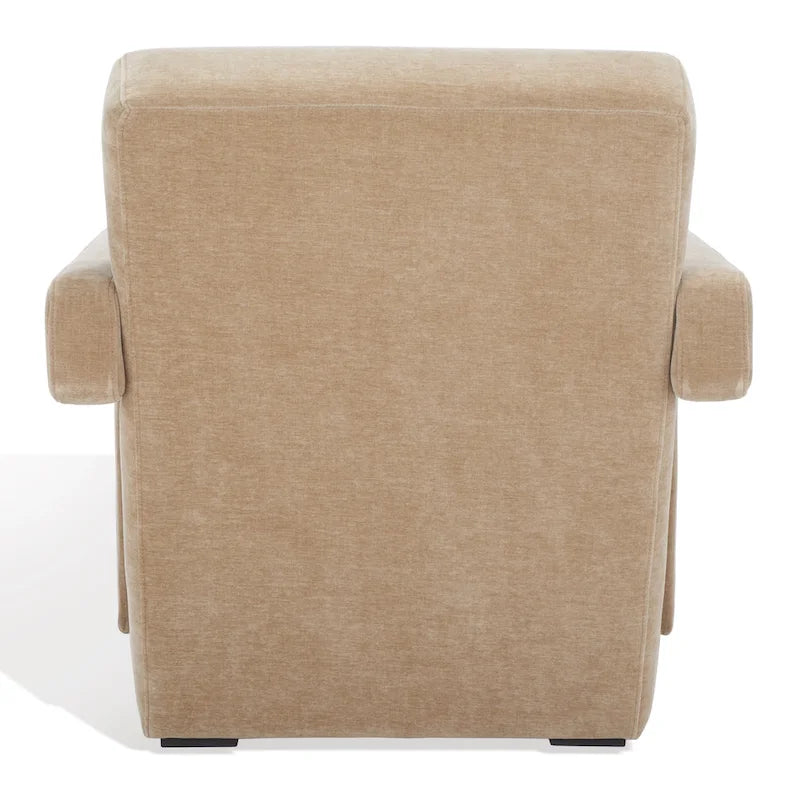 SAFAVIEH Couture Joffrette Modern Velvet Accent Chair - 27 In. W x 35 In. D x 30 In. H - 27Wx35Dx30H