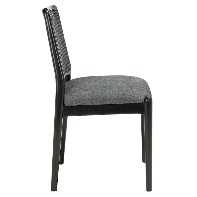 SAFAVIEH Sylva Rattan Cushion Dining Chair (Set of 2) - 19 W x 17.5 L x 32 H - 19Wx18Dx32H