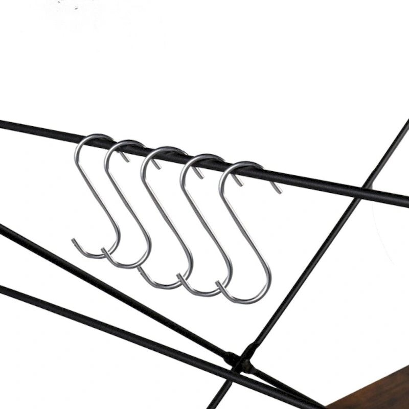 Wooden Kitchen Shelf, Bakers Rack 4 Tier Shelves, Vintage Color - (23.62 x 15.75 x 48.43)