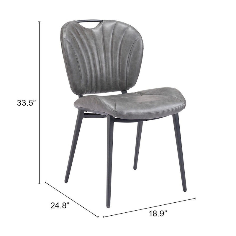 Terrence Dining Chair (Set of 2) - Product 1 (in) : 18.9 W x 24.8 D x 33.5 H
