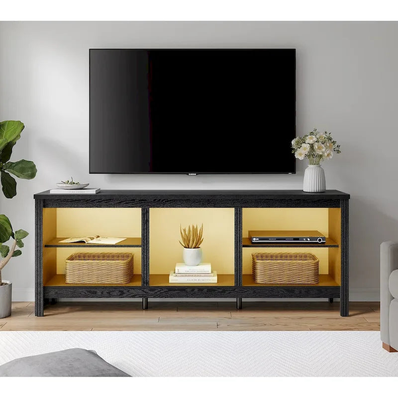 Classical 70 Inch TV Stand, TV Console Table for 75 Inch TV with LED