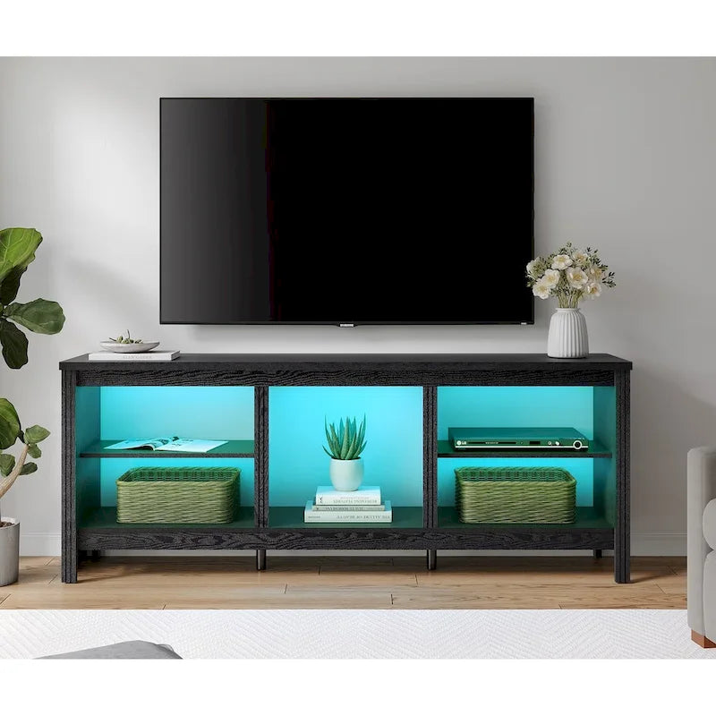 Classical 70 Inch TV Stand, TV Console Table for 75 Inch TV with LED