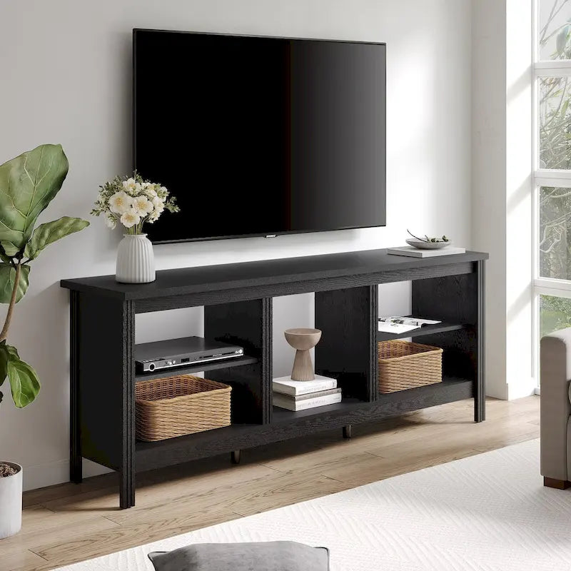Classical 70 Inch TV Stand, TV Console Table for 75 Inch TV with LED