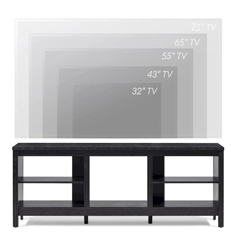 Classical 70 Inch TV Stand, TV Console Table for 75 Inch TV with LED