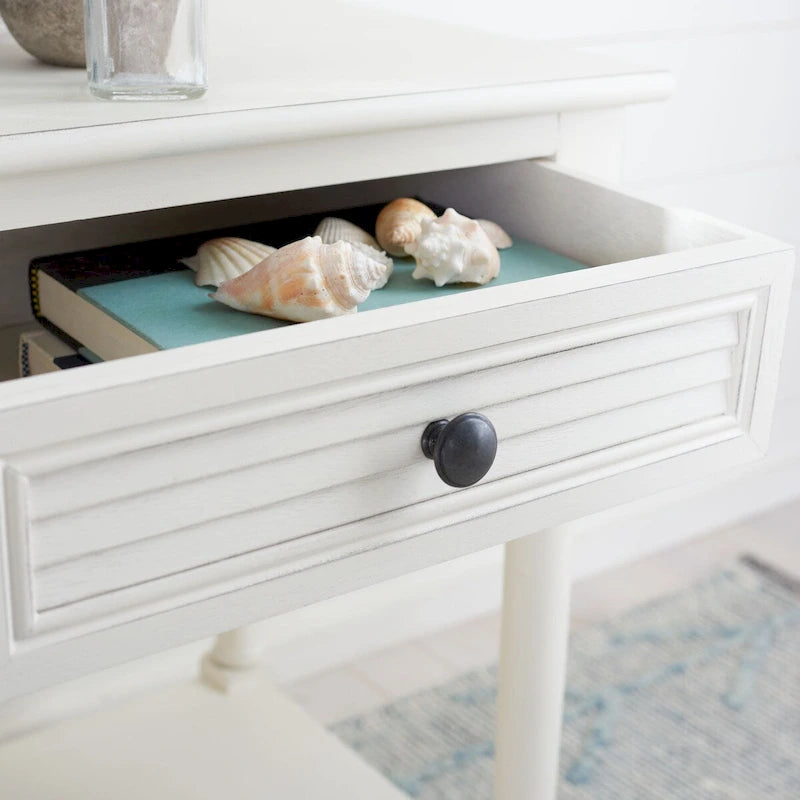 SAFAVIEH Eleanore 1-Drawer Lower Shelf Nightstand Accent Table - 19 W x 15.8 L x 26 H - 19Wx16Dx26H