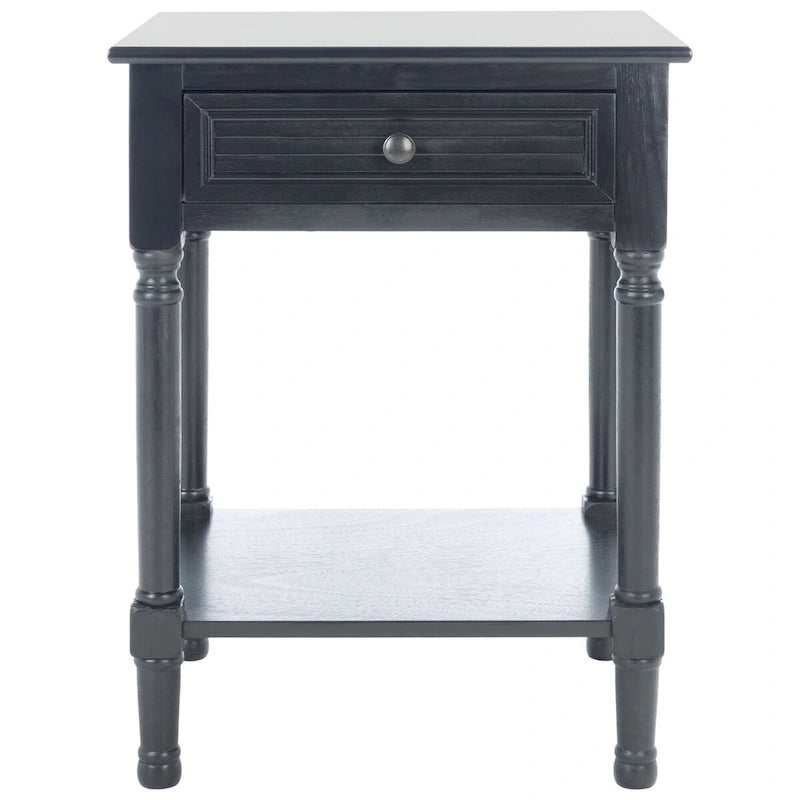 SAFAVIEH Eleanore 1-Drawer Lower Shelf Nightstand Accent Table - 19 W x 15.8 L x 26 H - 19Wx16Dx26H