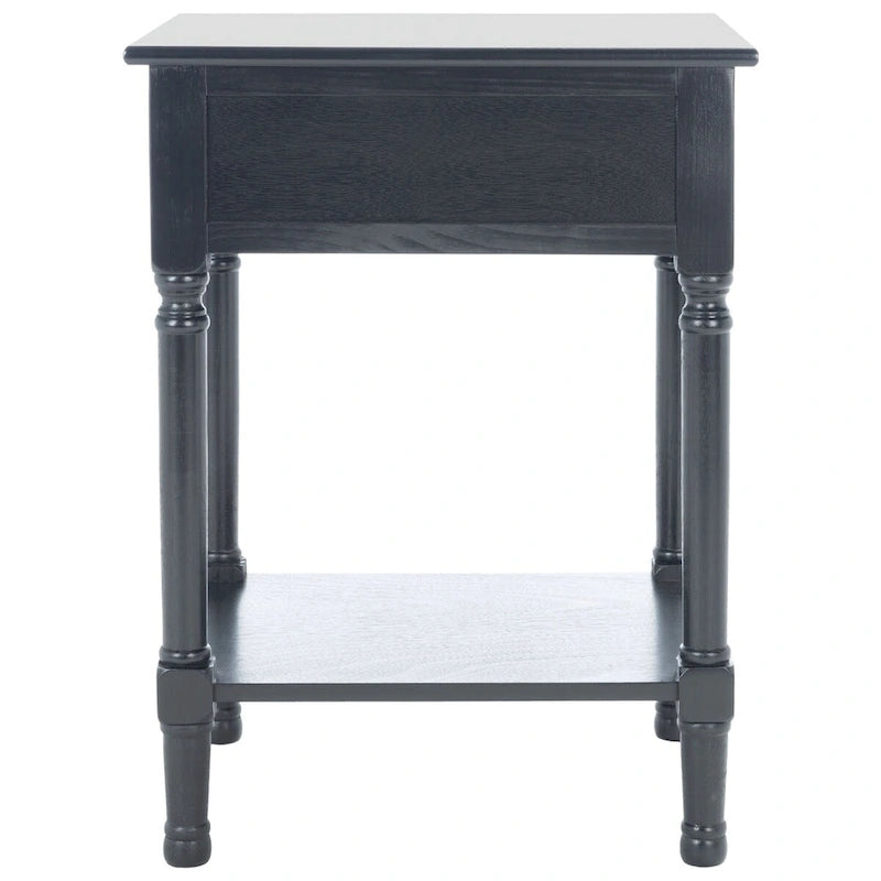SAFAVIEH Eleanore 1-Drawer Lower Shelf Nightstand Accent Table - 19 W x 15.8 L x 26 H - 19Wx16Dx26H