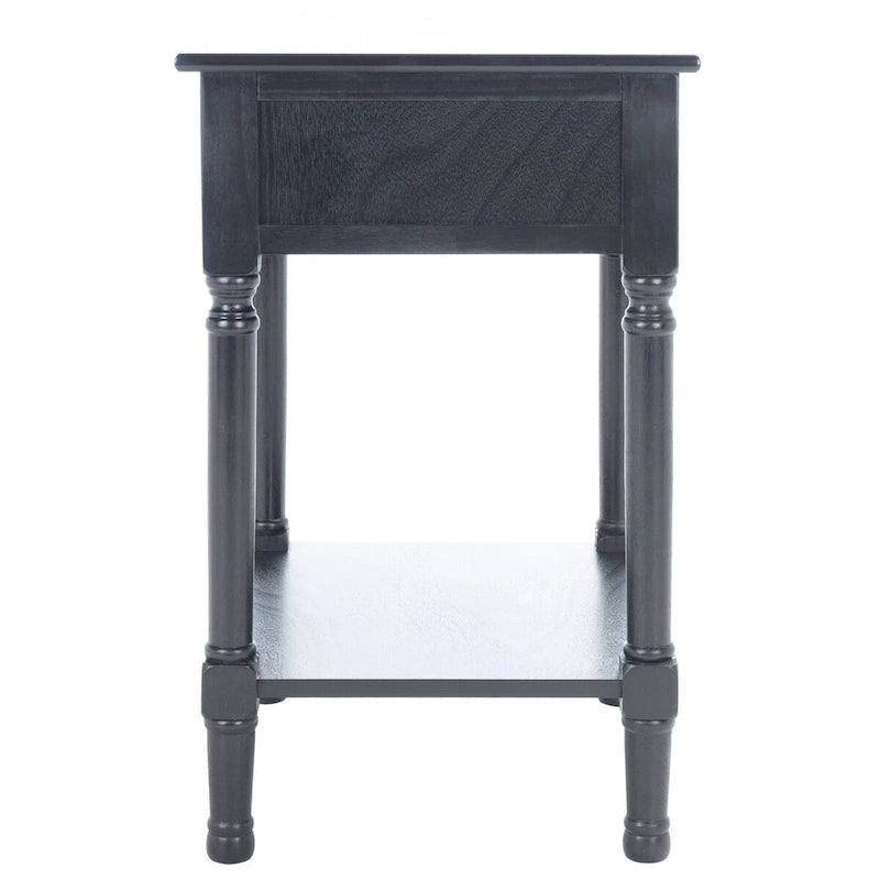 SAFAVIEH Eleanore 1-Drawer Lower Shelf Nightstand Accent Table - 19 W x 15.8 L x 26 H - 19Wx16Dx26H