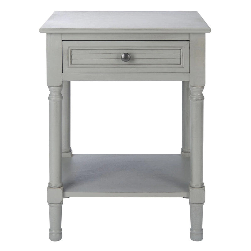 SAFAVIEH Eleanore 1-Drawer Lower Shelf Nightstand Accent Table - 19 W x 15.8 L x 26 H - 19Wx16Dx26H