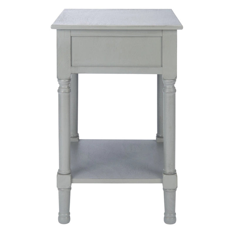 SAFAVIEH Eleanore 1-Drawer Lower Shelf Nightstand Accent Table - 19 W x 15.8 L x 26 H - 19Wx16Dx26H