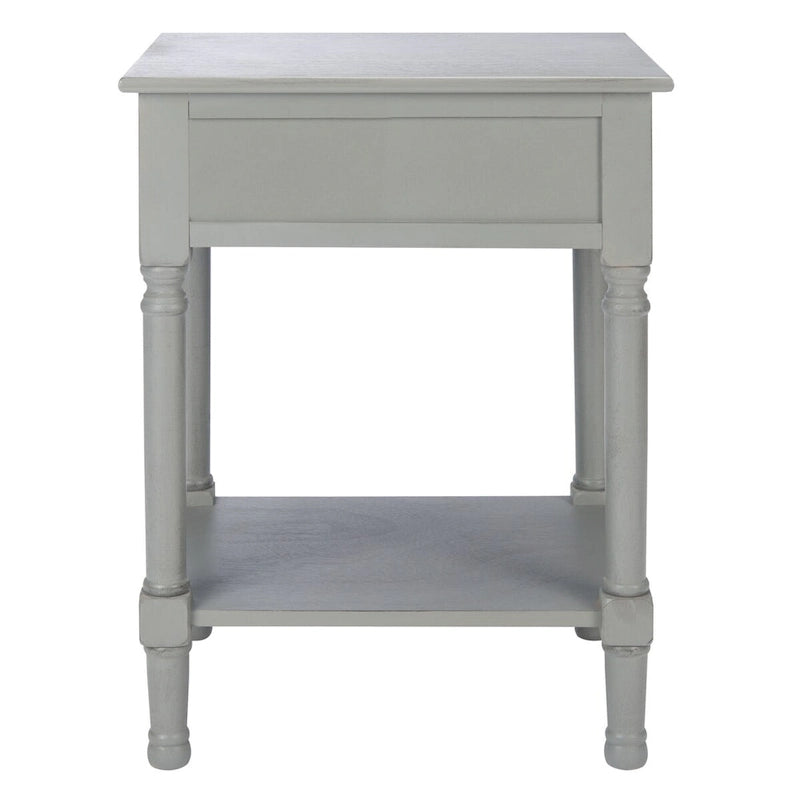 SAFAVIEH Eleanore 1-Drawer Lower Shelf Nightstand Accent Table - 19 W x 15.8 L x 26 H - 19Wx16Dx26H