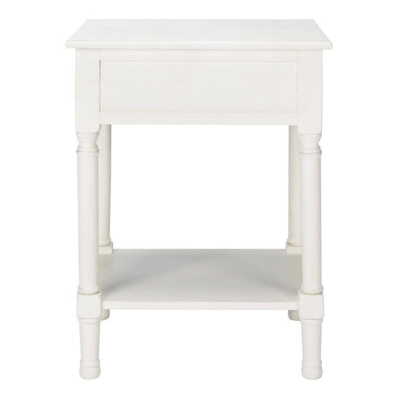 SAFAVIEH Eleanore 1-Drawer Lower Shelf Nightstand Accent Table - 19 W x 15.8 L x 26 H - 19Wx16Dx26H