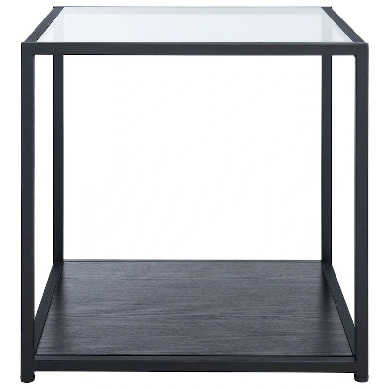 SAFAVIEH Arminta Square Lower Shelf Accent End Table - 19.7 W x 19.7 L x 19.7 H - 20Wx20Dx20H