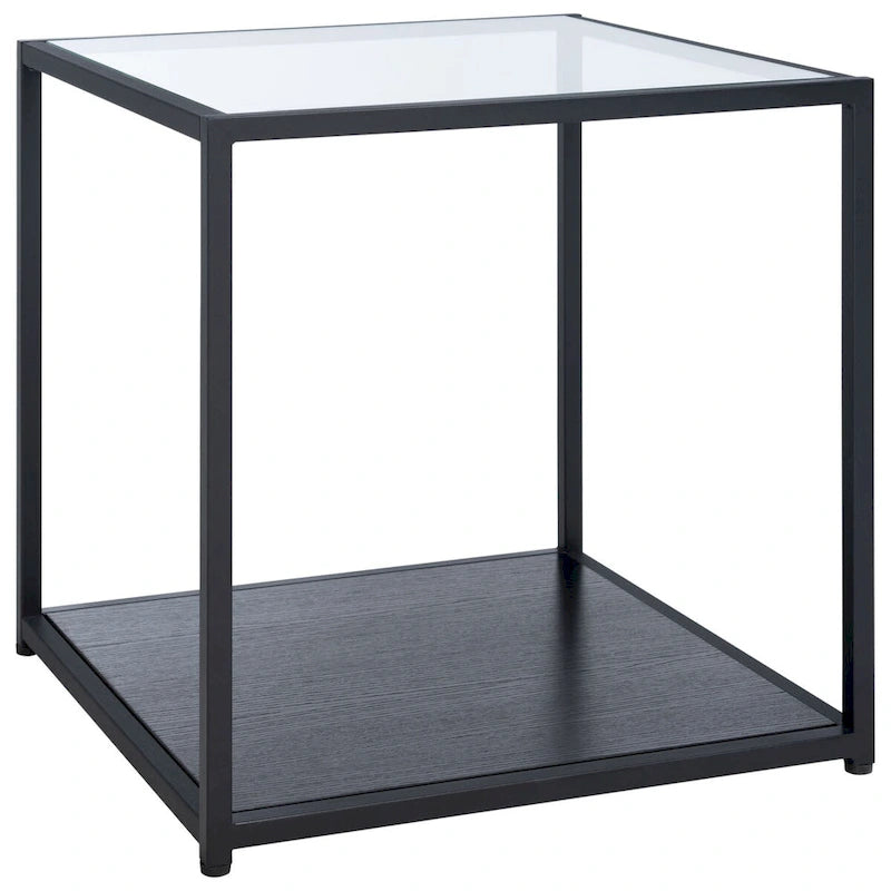 SAFAVIEH Arminta Square Lower Shelf Accent End Table - 19.7 W x 19.7 L x 19.7 H - 20Wx20Dx20H