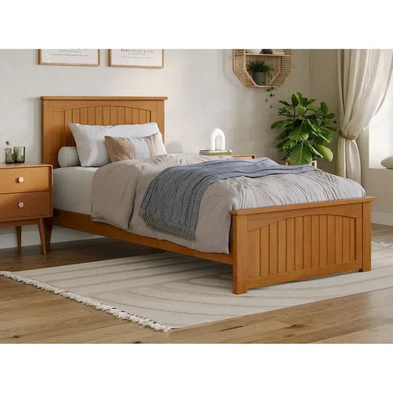 Nantucket Low Profile Platform Bed with Matching Footboard