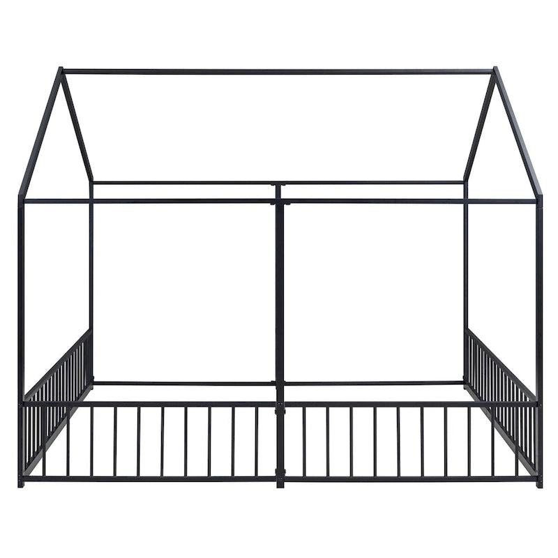 Merax Metal Twin Size House Platform Beds