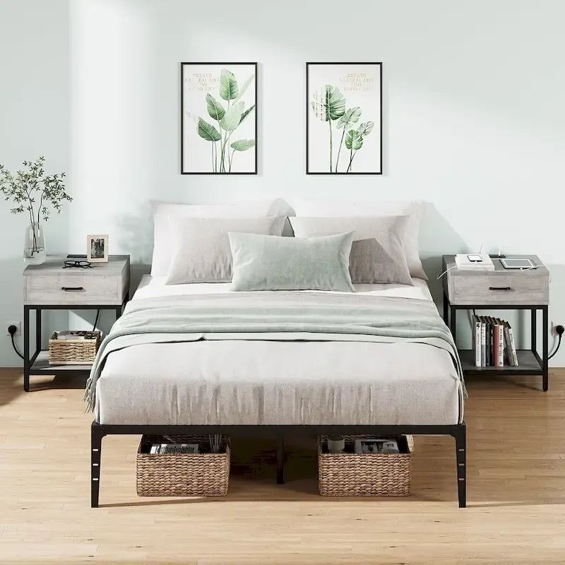 Heavy Duty Metal Platform Bed Frame