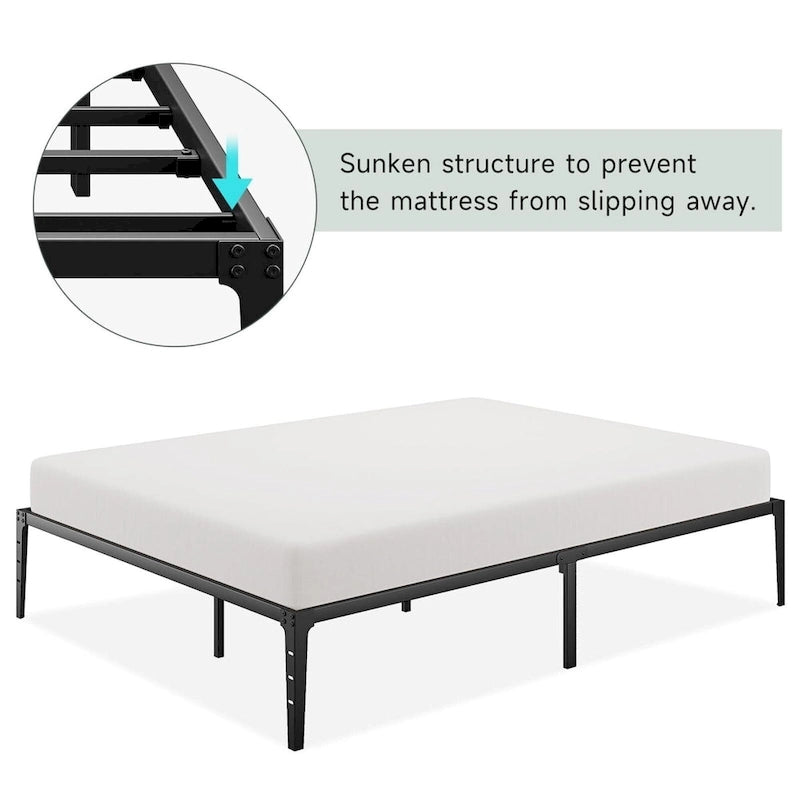Heavy Duty Metal Platform Bed Frame