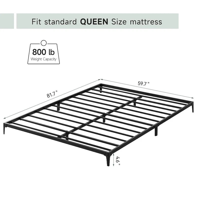 Heavy Duty Metal Platform Bed Frame