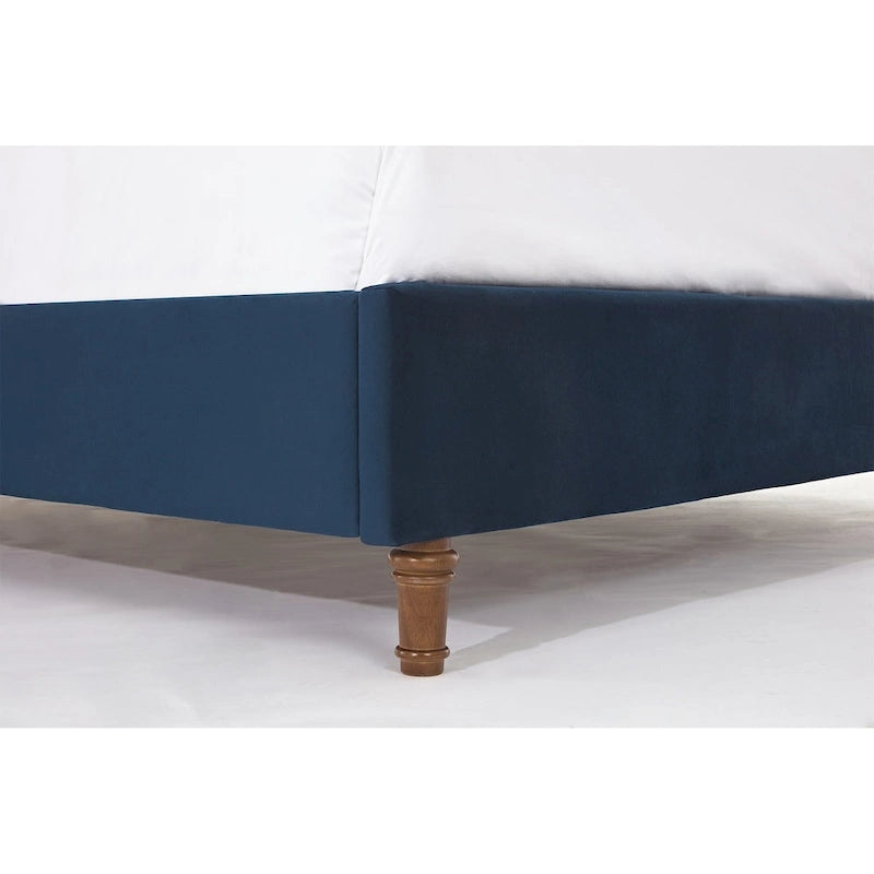 54 High Headboard Queen Peyton Upholstered Velvet Bed