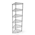 6 Tier Shelf Heavy Duty Free Standing Corner Storage Display Rack