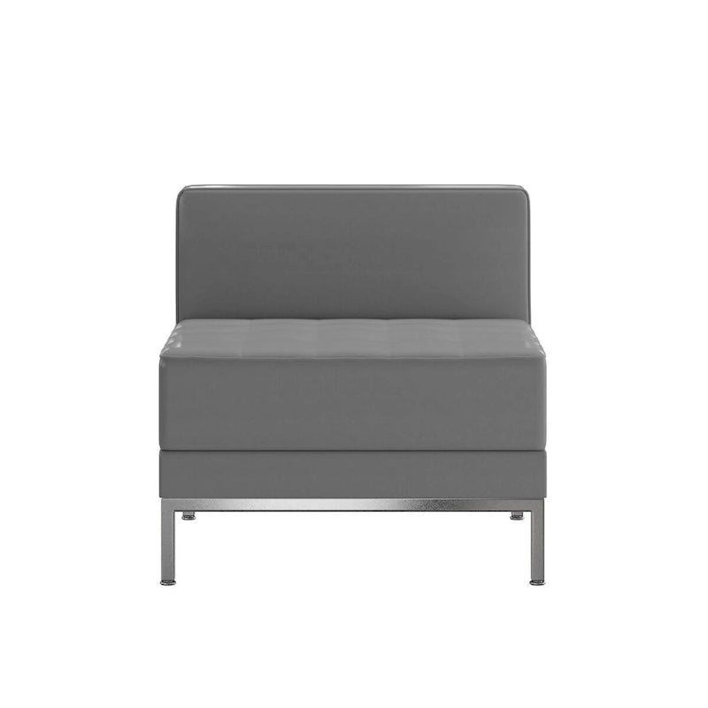 Contemporary LeatherSoft Middle Chair - 28W x 28.75D x 27.25H