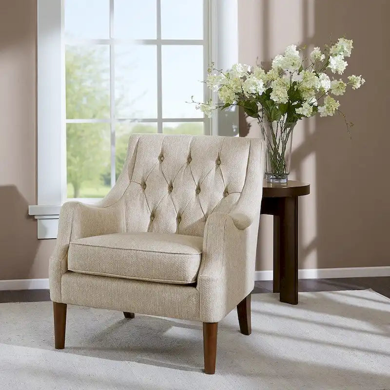 Button Tufted Accent Chairfor Living Room Bedroom Studio,Living Room Chairs Comfy Reading