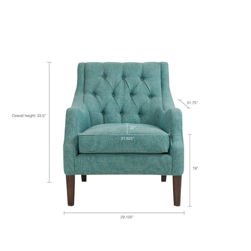 Button Tufted Accent Chairfor Living Room Bedroom Studio,Living Room Chairs Comfy Reading