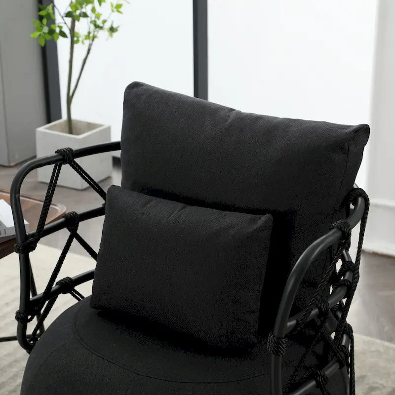 Upholstered Swivel Accent Chair Living Room Chair