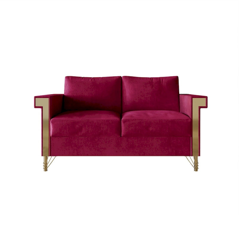 CraftPorch Glam Velvet Upholstered 2-Piece Living Room Set