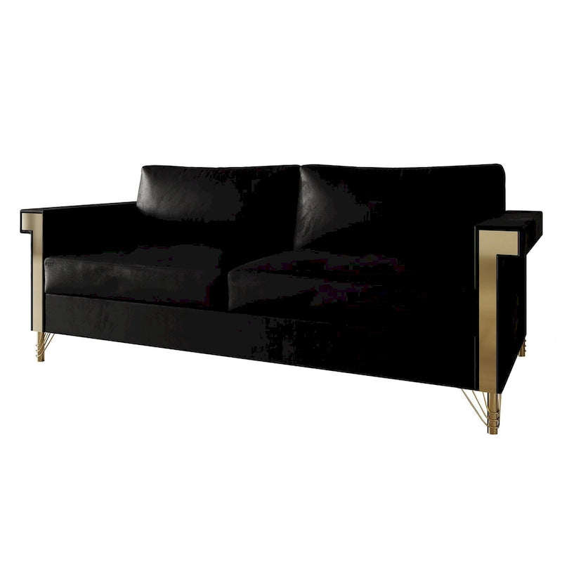 CraftPorch Glam Velvet Upholstered 2-Piece Living Room Set