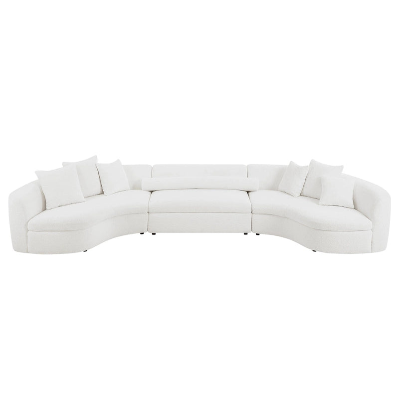 Oversized Modern 3 Pieces Upholstered Sofa