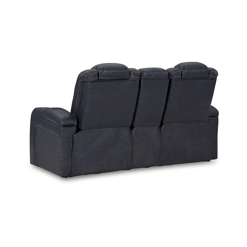 Signature Design by Ashley Fyne-Dyme Power Reclining Loveseat with Console - 74W x 43D x 43H