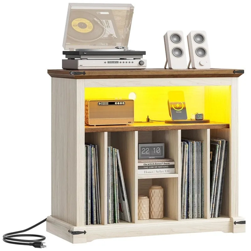 Large Record Player Stand - 15.7D x 31.5W x 28.7H
