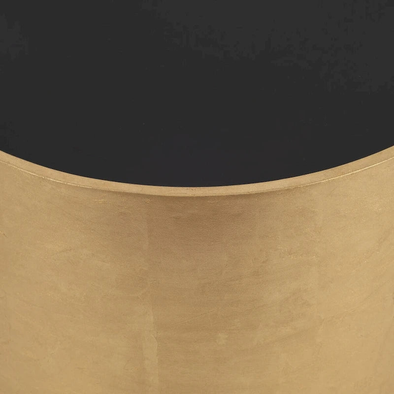 Sagebrook Home Modern Glam Wood Round Glass Coffee and End Table