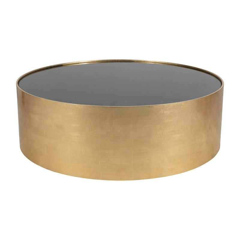 Sagebrook Home Modern Glam Wood Round Glass Coffee and End Table