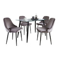 Silver Orchid Barton-Naldi 5-Piece Rectangular Dining Set