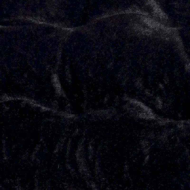 Folding Synthetic Fur Oversized Saucer Chair with Steel Frame - N/A