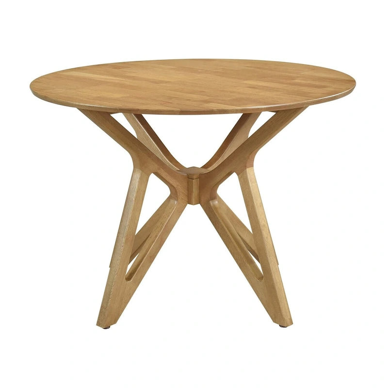 Carson Light Walnut 5-piece Solid Wood Dining Set