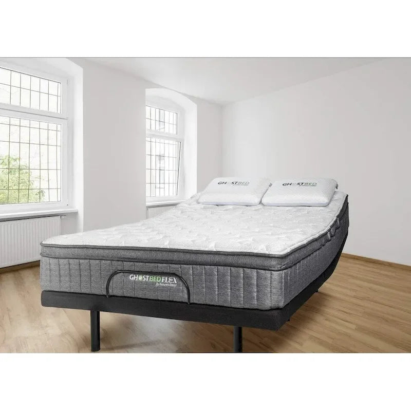 GhostBed 13 inch Flex Hybrid Medium Firm Memory Foam Mattress