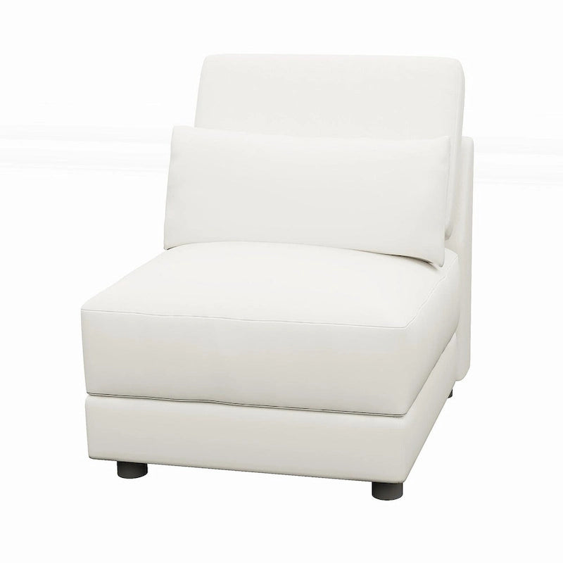 SUGIFT 5 Piece Versatile Linen Fabric Modular Sectional Sofa Set