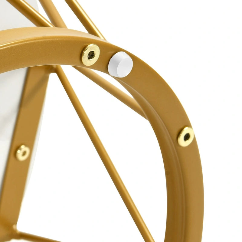 Moasis 2-Tier Round End Side Table Faux Marble Top for Living Room