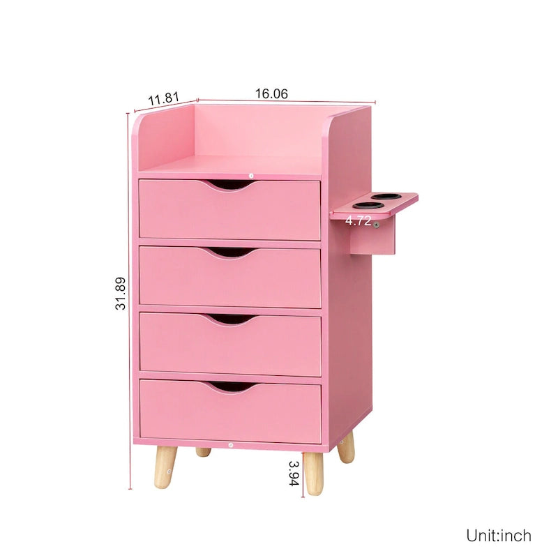 4 -Layer Salon Storage Cabinet