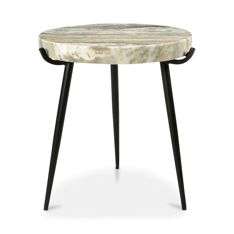 Macari Modern Marble Top Accent Table - 18W x 18D x 20H