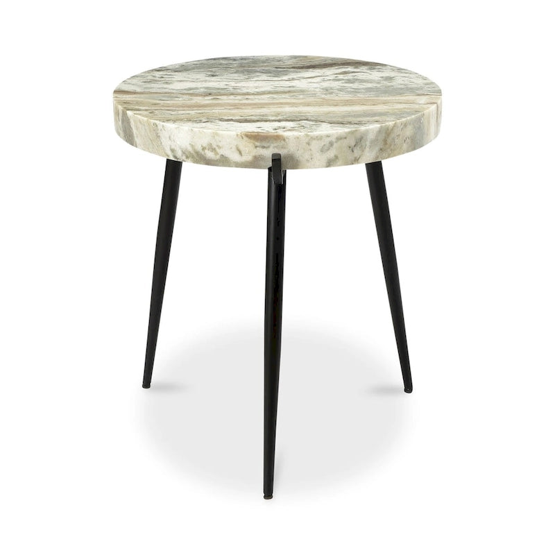 Macari Modern Marble Top Accent Table - 18W x 18D x 20H