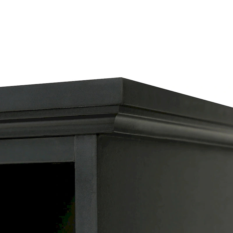 Hall Tree with 3 Hooks , Coat Hanger, Entryway Bench, Storage Bench, 3-in-1 Design, 47.2INCH, for Entrance, Hallway (Black)